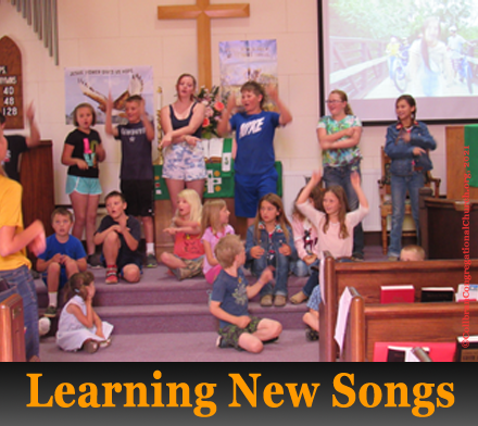 Learning New Songs - Vacation Bible School 2021 at Collbran Congregational Church